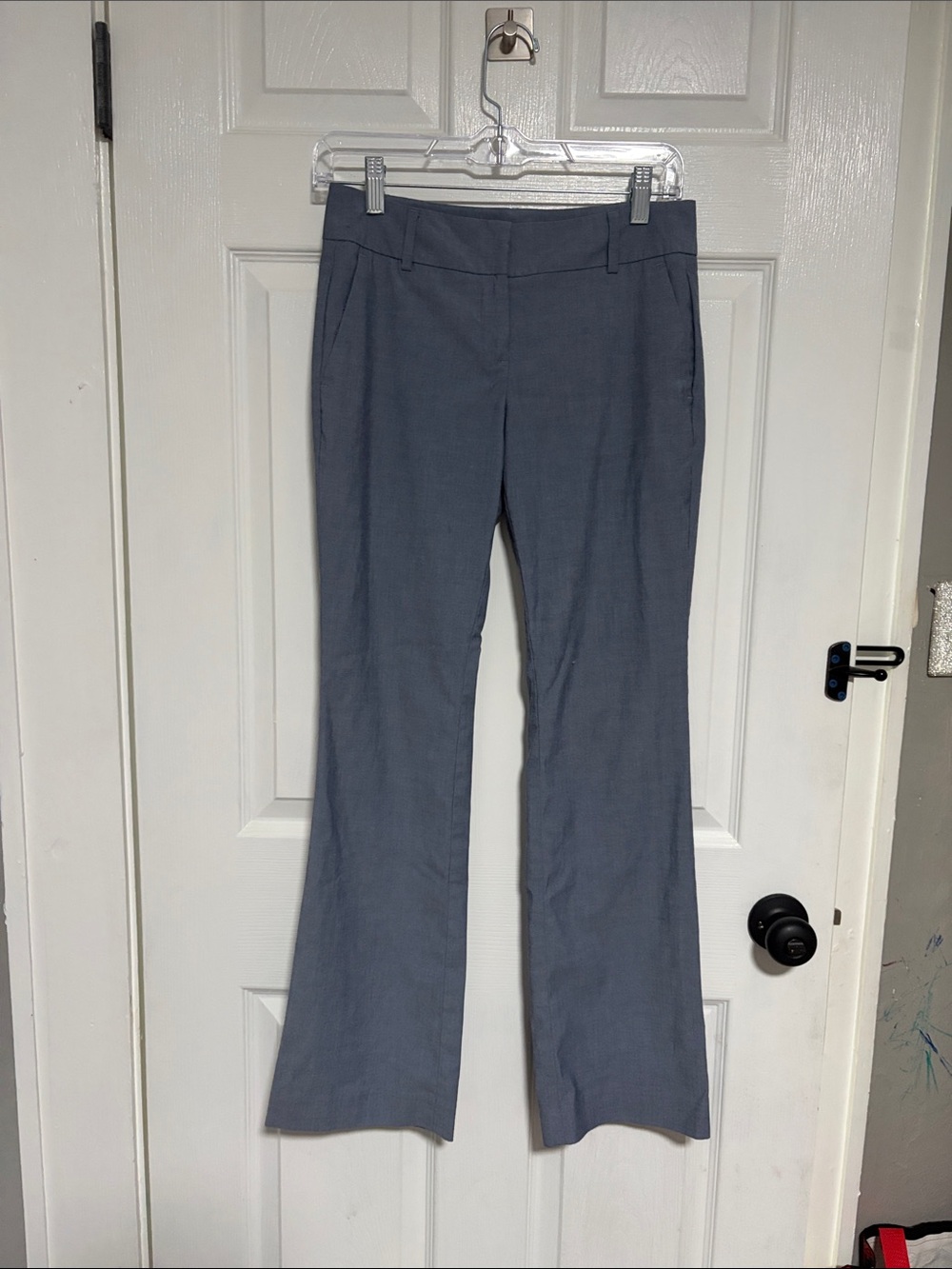 Ann Taylor Slate Blue Boot-Cut Trousers— Super light and soft